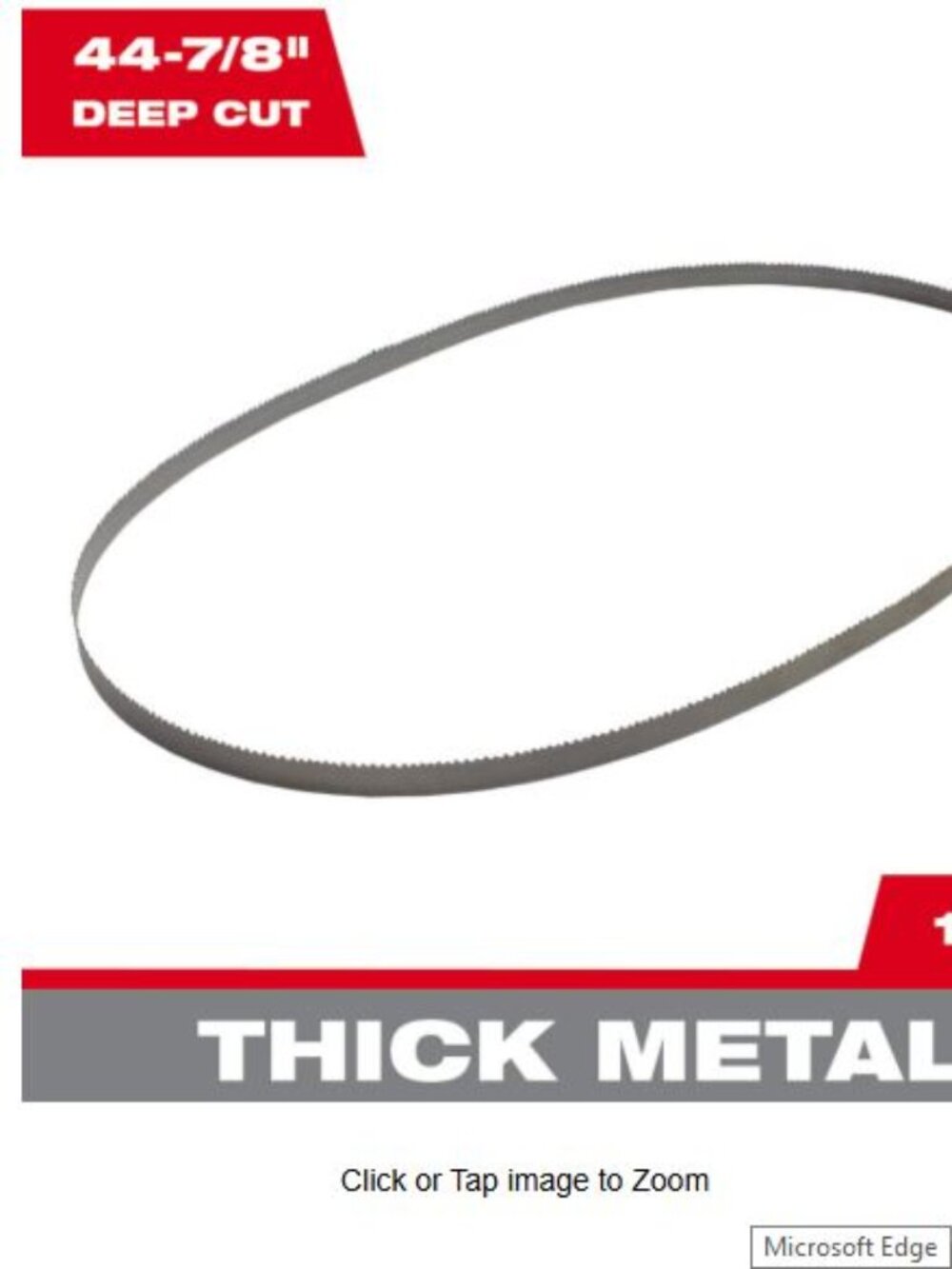 Milwaukee 44-7/8-Inch, 18 Teeth per In, Bi-Metal Band Saw Blade, 3PK